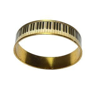 Vintage Bangle Bracelet Piano Keys